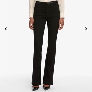 Frame Denim Black Flare Jeans